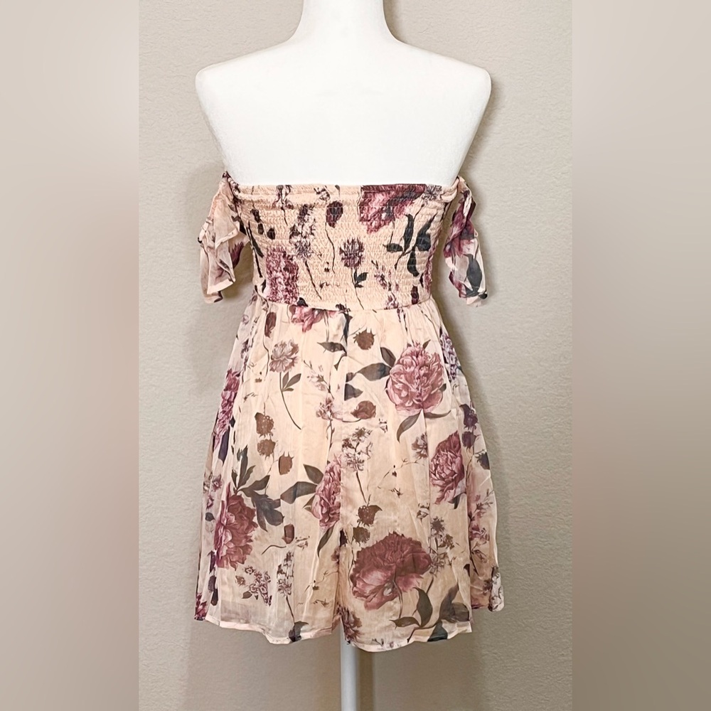 Windsor Floral Off Shoulder Mini Dress Size S - Picture 2 of 7